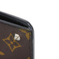 LOUIS VUITTON Tri-fold wallet M60167 Monogram Macassar canvas and grained leather Noir Monogram Macasa Portefeuille compact