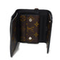 LOUIS VUITTON Tri-fold wallet M60167 Monogram Macassar canvas and grained leather Noir Monogram Macasa Portefeuille compact