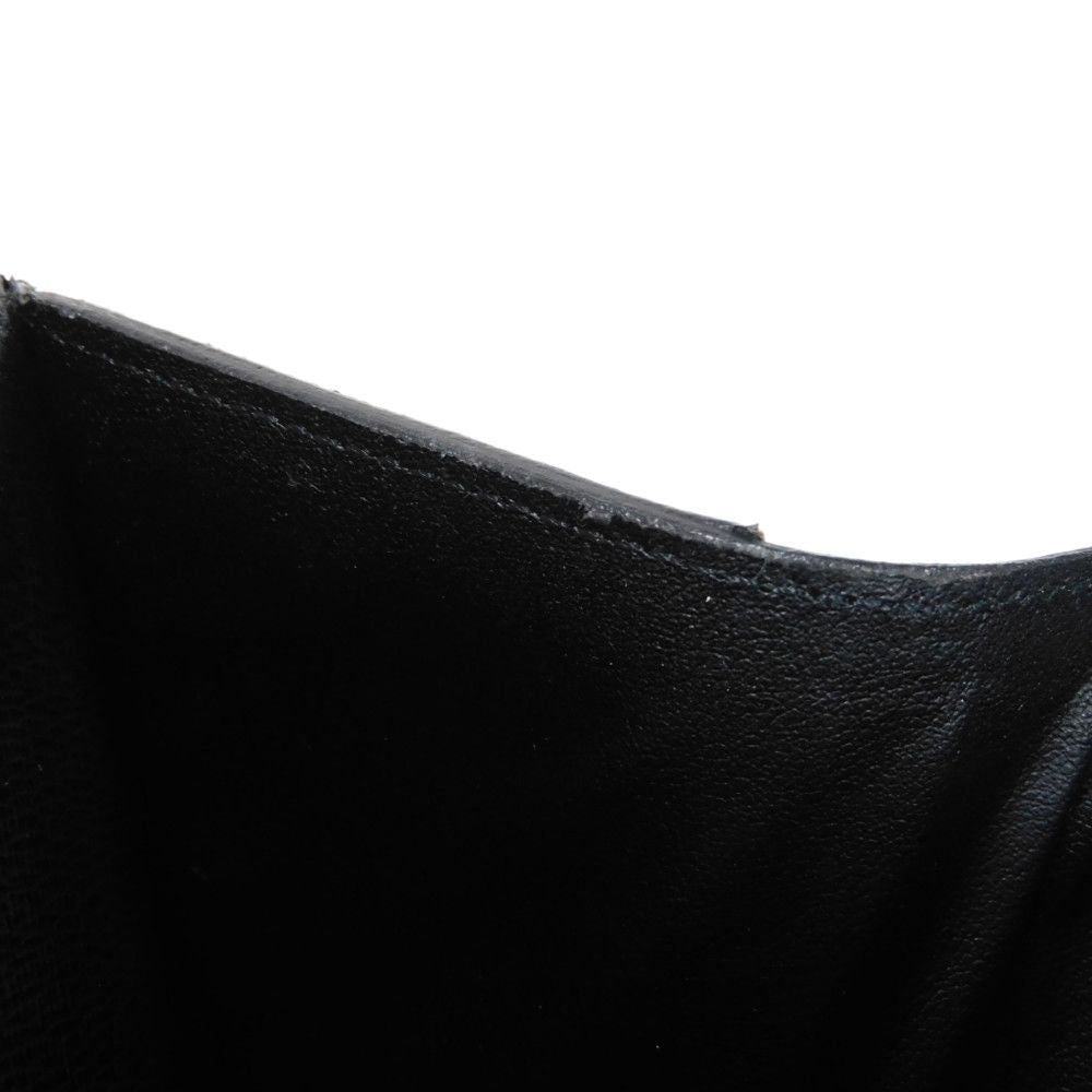 LOUIS VUITTON Tri-fold wallet M60167 Monogram Macassar canvas and grained leather Noir Monogram Macasa Portefeuille compact
