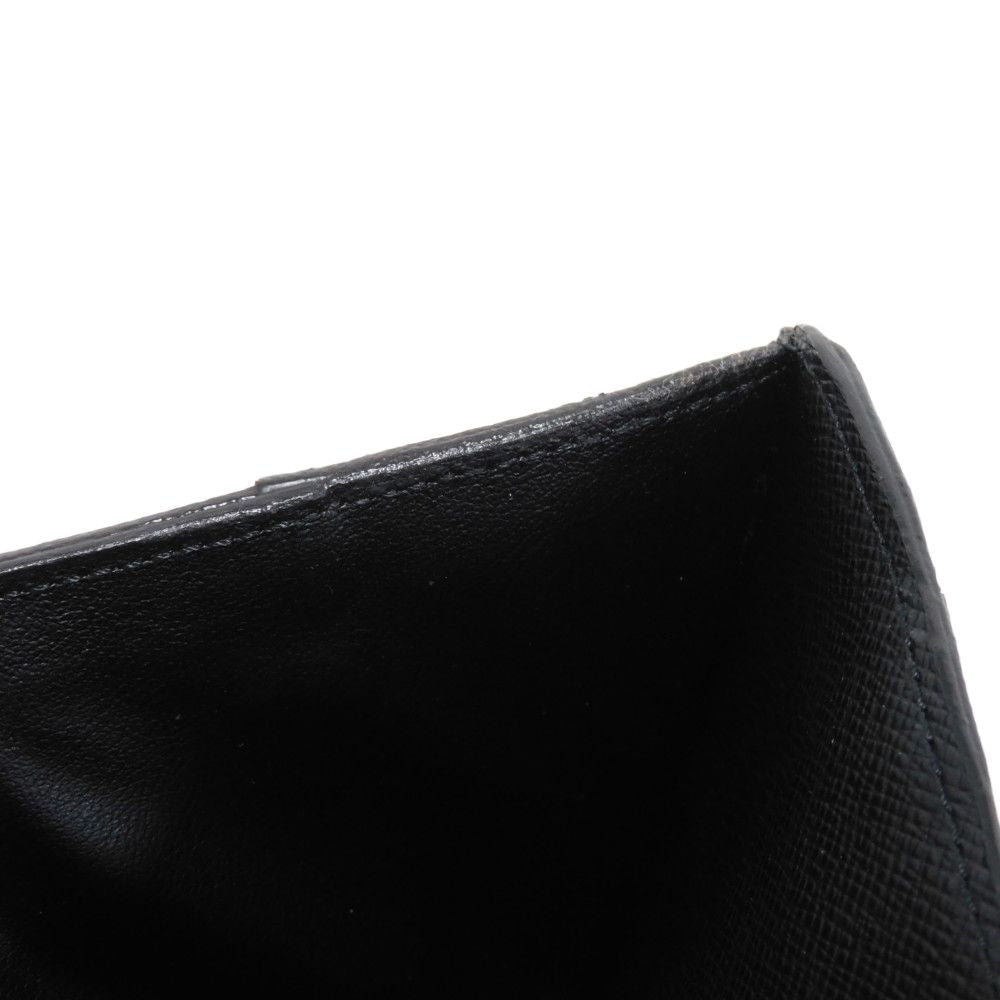 LOUIS VUITTON Tri-fold wallet M60167 Monogram Macassar canvas and grained leather Noir Monogram Macasa Portefeuille compact
