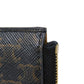 CELINE Coin case 10D882CCP.04LU Triomphe canvas (coating processing) black Foil stamping old style khaki L-shaped zipper wallet New logo Triomphe coin purse unisex(Unisex) Used Authentic