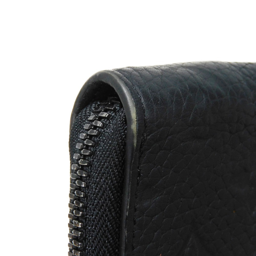 LOUIS VUITTON Long Wallet Purse M69047 Taurillon Clemence leather (monogram embossed) black New Zip Around Current Monogram Zippy Wallet Vertical mens Used Authentic