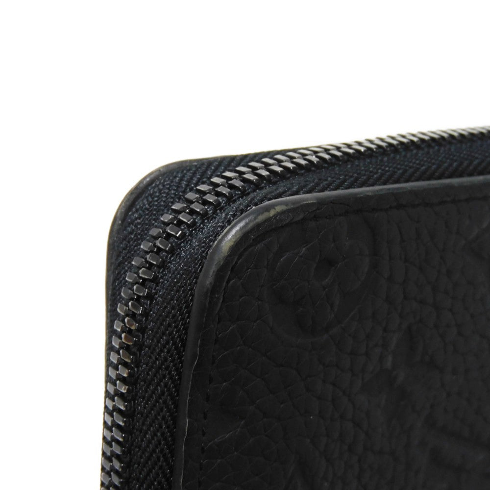 LOUIS VUITTON Long Wallet Purse M69047 Taurillon Clemence leather (monogram embossed) black New Zip Around Current Monogram Zippy Wallet Vertical mens Used Authentic