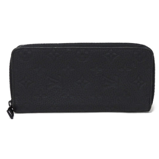 LOUIS VUITTON Long Wallet Purse M69047 Taurillon Clemence leather (monogram embossed) black New Zip Around Current Monogram Zippy Wallet Vertical mens Used Authentic