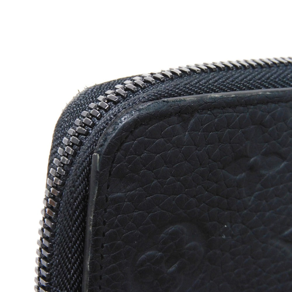 LOUIS VUITTON Long Wallet Purse M69047 Taurillon Clemence leather (monogram embossed) black New Zip Around Current Monogram Zippy Wallet Vertical mens Used Authentic