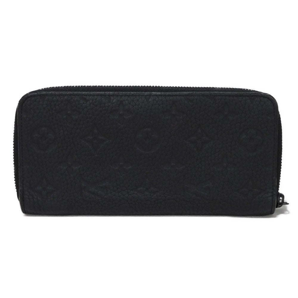 LOUIS VUITTON Long Wallet Purse M69047 Taurillon Clemence leather (monogram embossed) black New Zip Around Current Monogram Zippy Wallet Vertical mens Used Authentic