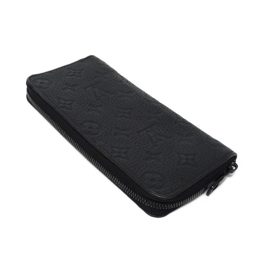 LOUIS VUITTON Long Wallet Purse M69047 Taurillon Clemence leather (monogram embossed) black New Zip Around Current Monogram Zippy Wallet Vertical mens Used Authentic