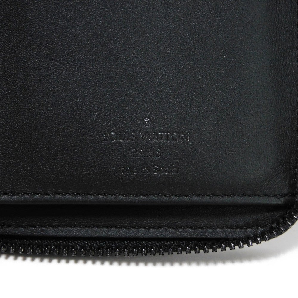 LOUIS VUITTON Long Wallet Purse M69047 Taurillon Clemence leather (monogram embossed) black New Zip Around Current Monogram Zippy Wallet Vertical mens Used Authentic