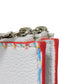 LOUIS VUITTON Coin case M81430 Grained calf leather (damier giant print) Blanc Spray Key Hook RFID Damier 3D Giant Double Zipped Card Holder mens Used Authentic