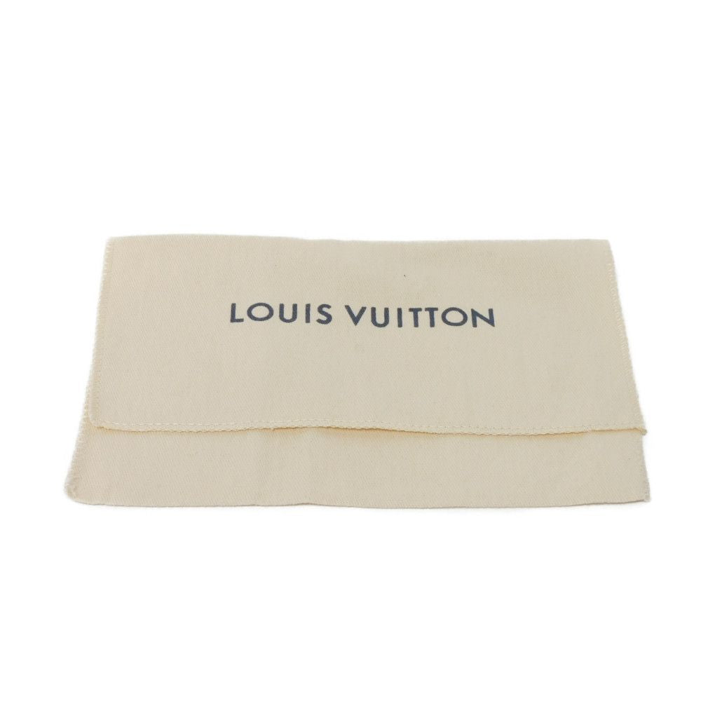 LOUIS VUITTON Coin case M81430 Grained calf leather (damier giant print) Blanc Spray Key Hook RFID Damier 3D Giant Double Zipped Card Holder mens Used Authentic