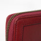 GUCCI Long Wallet Purse 658634 17Q0T 6207 Smooth Calfskin Leather Rosso Ancora Bamboo Smooth Calfskin GG Marmont Diana zip around wallet unisex(Unisex) Used Authentic