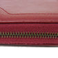 GUCCI Long Wallet Purse 658634 17Q0T 6207 Smooth Calfskin Leather Rosso Ancora Bamboo Smooth Calfskin GG Marmont Diana zip around wallet unisex(Unisex) Used Authentic