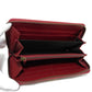 GUCCI Long Wallet Purse 658634 17Q0T 6207 Smooth Calfskin Leather Rosso Ancora Bamboo Smooth Calfskin GG Marmont Diana zip around wallet unisex(Unisex) Used Authentic