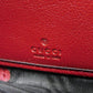 GUCCI Long Wallet Purse 658634 17Q0T 6207 Smooth Calfskin Leather Rosso Ancora Bamboo Smooth Calfskin GG Marmont Diana zip around wallet unisex(Unisex) Used Authentic