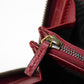 GUCCI Long Wallet Purse 658634 17Q0T 6207 Smooth Calfskin Leather Rosso Ancora Bamboo Smooth Calfskin GG Marmont Diana zip around wallet unisex(Unisex) Used Authentic
