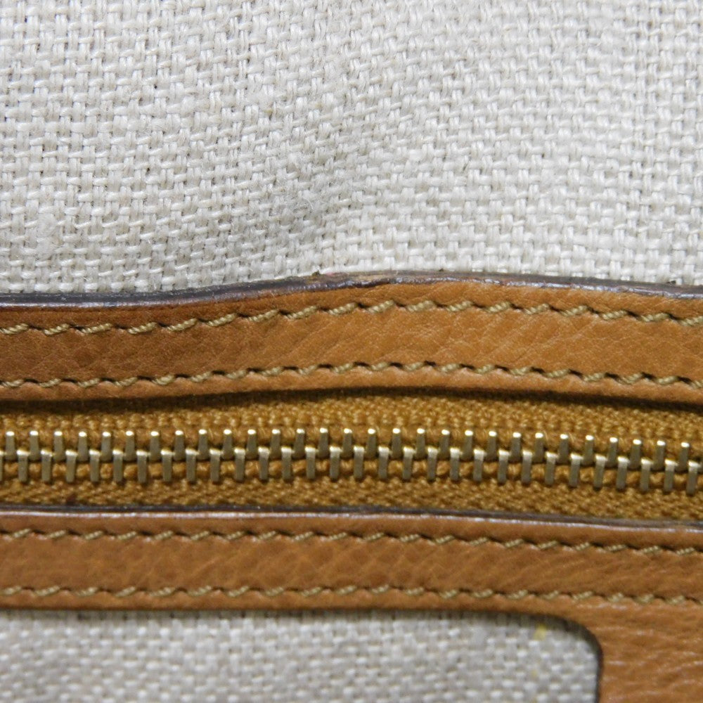 GUCCI Tote Bag 257023 Calf leather Brown G logo tassel charm Marrakech Tote
