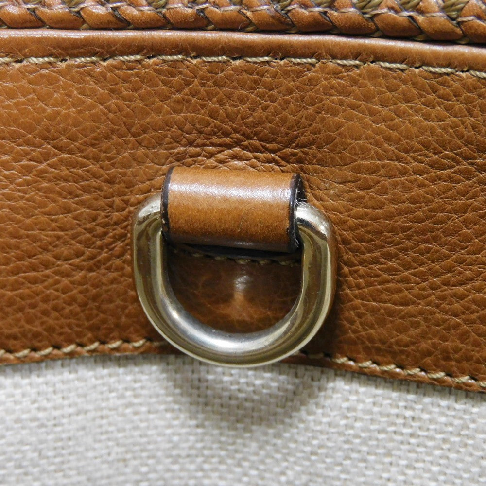 GUCCI Tote Bag 257023 Calf leather Brown G logo tassel charm Marrakech Tote