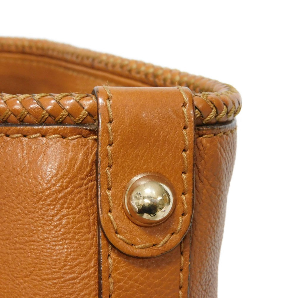GUCCI Tote Bag 257023 Calf leather Brown G logo tassel charm Marrakech Tote
