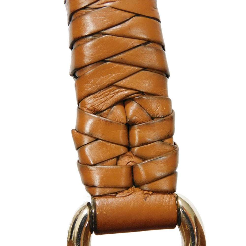 GUCCI Tote Bag 257023 Calf leather Brown G logo tassel charm Marrakech Tote