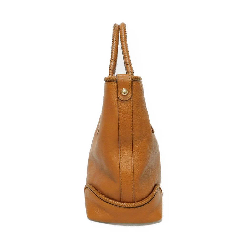GUCCI Tote Bag 257023 Calf leather Brown G logo tassel charm Marrakech Tote