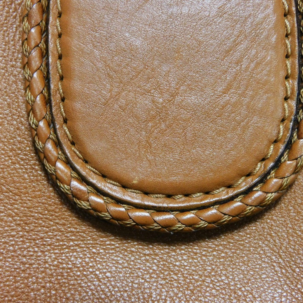 GUCCI Tote Bag 257023 Calf leather Brown G logo tassel charm Marrakech Tote