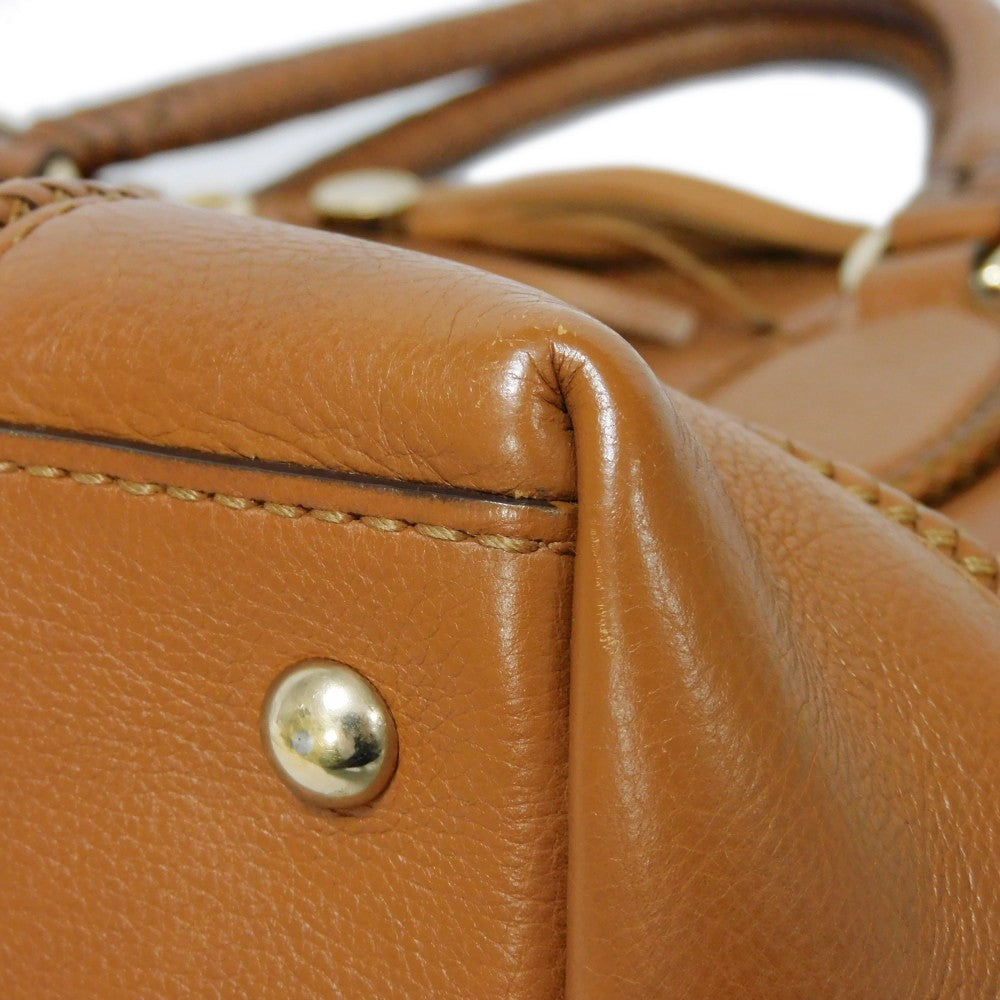 GUCCI Tote Bag 257023 Calf leather Brown G logo tassel charm Marrakech Tote
