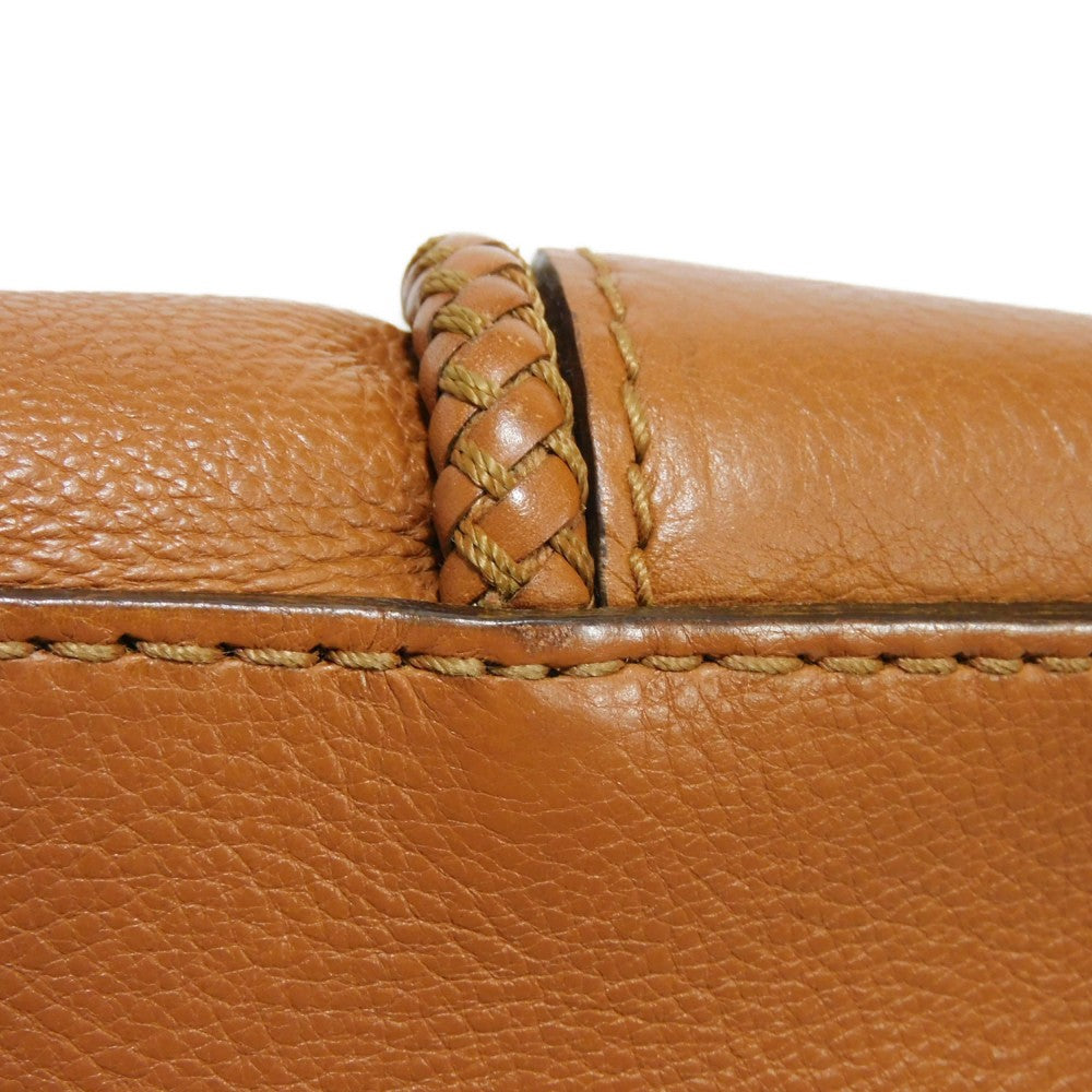 GUCCI Tote Bag 257023 Calf leather Brown G logo tassel charm Marrakech Tote