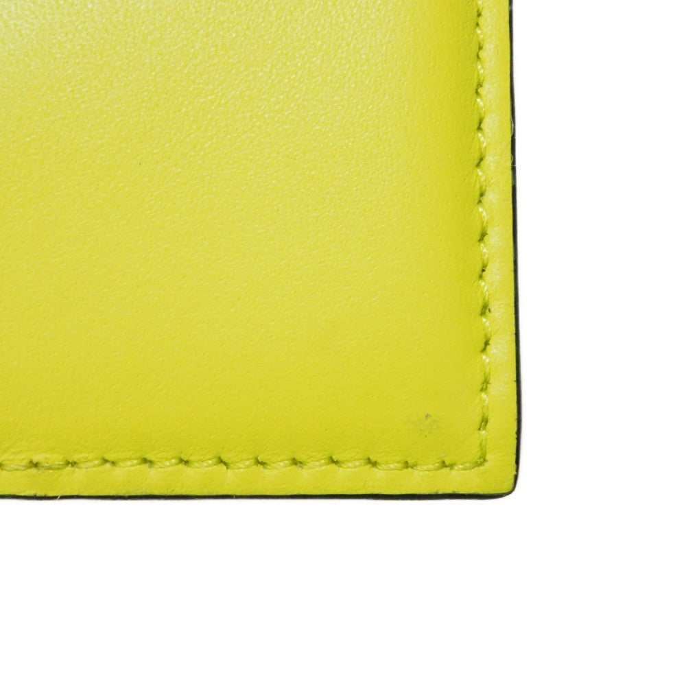 LOUIS VUITTON Tri-fold wallet M67629 Taiga leather x monogram canvas x smooth leather Jonne LV Logo Flower Yellow Taiga Lama Monogram Discovery compact wallet mens Used Authentic