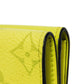 LOUIS VUITTON Tri-fold wallet M67629 Taiga leather x monogram canvas x smooth leather Jonne LV Logo Flower Yellow Taiga Lama Monogram Discovery compact wallet mens Used Authentic