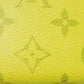 LOUIS VUITTON Tri-fold wallet M67629 Taiga leather x monogram canvas x smooth leather Jonne LV Logo Flower Yellow Taiga Lama Monogram Discovery compact wallet mens Used Authentic