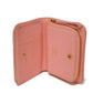 LOUIS VUITTON Bifold Wallet M63965 Smooth Calfskin Leather pink LV logo key padlock heart New Wave Love Rock Portefeuille Compact Zip Women Used Authentic