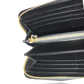 PRADA SAFFIANO ROUND ZIP LONG WALLET BLACK