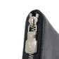 LOUIS VUITTON Coin case N63076 Damier Graffit canvas x grain leather Noir Black New Zip Around RFID Damier Graphite Zip around purse mens Used Authentic