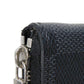 LOUIS VUITTON Coin case N63076 Damier Graffit canvas x grain leather Noir Black New Zip Around RFID Damier Graphite Zip around purse mens Used Authentic