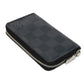 LOUIS VUITTON Coin case N63076 Damier Graffit canvas x grain leather Noir Black New Zip Around RFID Damier Graphite Zip around purse mens Used Authentic
