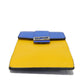 FENDI Shoulder Bag 7AS120 E1C  F1H8N Calf leather (embossed) Blue x Yellow x Red Tricolor Pochette Unused FF logo F is forever phone holder unisex(Unisex) Used Authentic