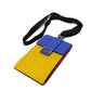 FENDI Shoulder Bag 7AS120 E1C  F1H8N Calf leather (embossed) Blue x Yellow x Red Tricolor Pochette Unused FF logo F is forever phone holder unisex(Unisex) Used Authentic