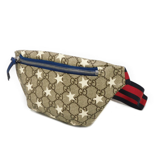 GUCCI Sling bag 502095 GG Supreme canvas (polyurethane processing) beige GG Supreme Star Waist Pouch
