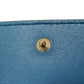 Dior Tri-fold wallet S2084OBAE_M01Z Grained calfskin (embossed) Steel blue Grained Calfskin CD logo 30 Montaigne Compact Wallet unisex(Unisex) Used Authentic