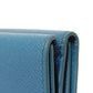 Dior Tri-fold wallet S2084OBAE_M01Z Grained calfskin (embossed) Steel blue Grained Calfskin CD logo 30 Montaigne Compact Wallet unisex(Unisex) Used Authentic