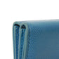 Dior Tri-fold wallet S2084OBAE_M01Z Grained calfskin (embossed) Steel blue Grained Calfskin CD logo 30 Montaigne Compact Wallet unisex(Unisex) Used Authentic