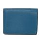 Dior Tri-fold wallet S2084OBAE_M01Z Grained calfskin (embossed) Steel blue Grained Calfskin CD logo 30 Montaigne Compact Wallet unisex(Unisex) Used Authentic