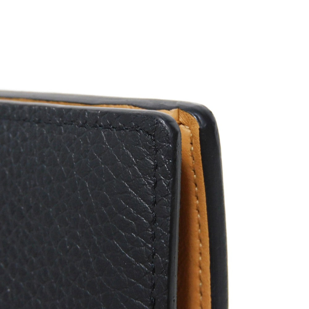 LOUIS VUITTON Long Wallet Purse M81330 Taurillon Clemence leather (embossed) Noir Taurillon Clemence LV vertical wallet