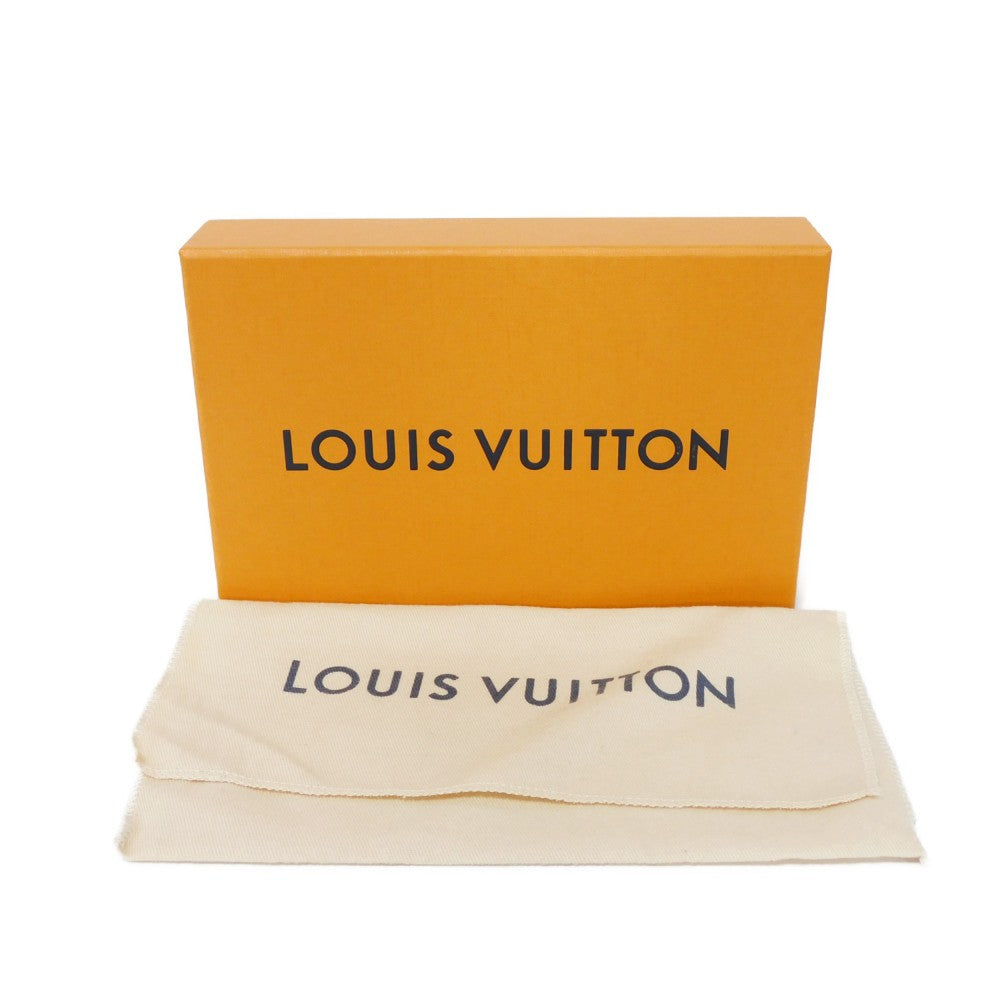 LOUIS VUITTON Long Wallet Purse M81330 Taurillon Clemence leather (embossed) Noir Taurillon Clemence LV vertical wallet