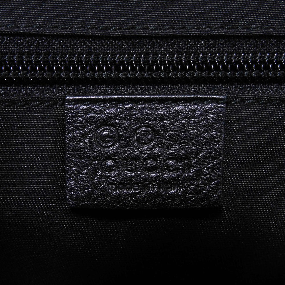 GUCCI Shoulder Bag 374429 Diamante canvas x calf leather (embossed) beige Calfskin Black Crossbody Logo embossing Diamante Mesher Bag unisex(Unisex) Used Authentic