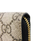 GUCCI Long Wallet Purse 456117 17WAG 1283 GG Supreme canvas (polyurethane finish) x calf leather beige Current Black Zip Around GG Marmont Double G Bicolor Zip Around Wallet Women(Unisex) Used Authentic