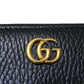 GUCCI Long Wallet Purse 456117 17WAG 1283 GG Supreme canvas (polyurethane finish) x calf leather beige Current Black Zip Around GG Marmont Double G Bicolor Zip Around Wallet Women(Unisex) Used Authentic