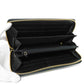 GUCCI Long Wallet Purse 456117 17WAG 1283 GG Supreme canvas (polyurethane finish) x calf leather beige Current Black Zip Around GG Marmont Double G Bicolor Zip Around Wallet Women(Unisex) Used Authentic