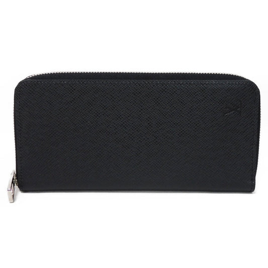 LOUIS VUITTON Long Wallet Purse M30503 Taiga leather (stamped) Noir Taiga Zippy Wallet Vertical
