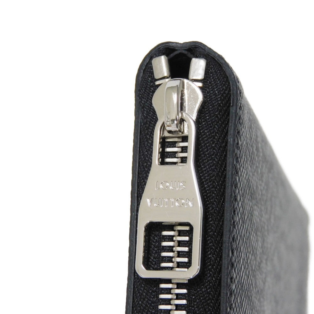 LOUIS VUITTON Long Wallet Purse M30503 Taiga leather (stamped) Noir Taiga Zippy Wallet Vertical